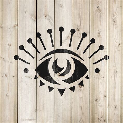 evil eye stencil|half sleeve horror aesthetic stencils.